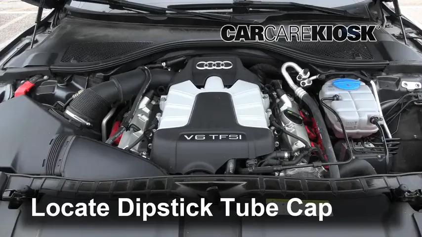2014 Audi A7 Quattro 3.0L V6 Supercharged Oil Check Oil Level